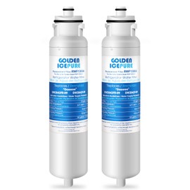 GOLDEN ICEPURE DW2042FR-09 Aqua Crystal Water Filter Replacement LG Daewoo DW2042FB, 469130, Refrigerator 111.7304561, 60199-0006802-00, FRN-Y22D2V, FRN-Y22D2W, FRNY22F2VI, 3019986700 2PACK
