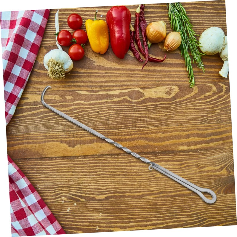 Mipcase Stainless Steel Meat Hook Flipper BBQ Food Turner with