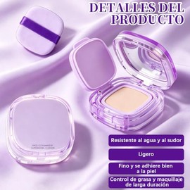Base de Maquillaje Cremosa Matte, Alta Cobertura, Control de Grasa por 12 Horas, FPS 30+, Ligera, de Larga Duración, Resistente al Agua, Maquillaje de