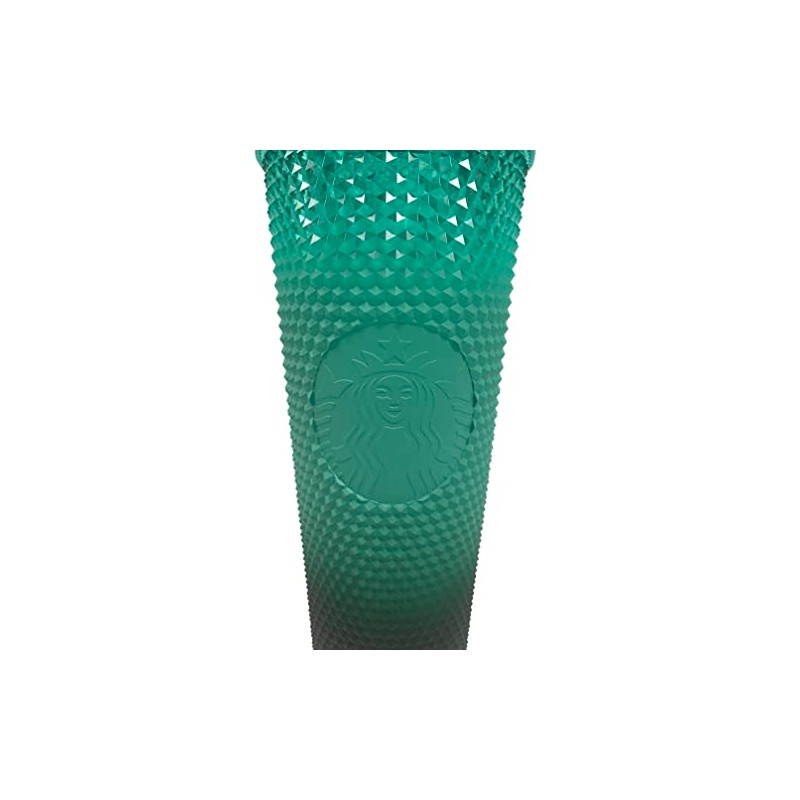 Starbucks Green Gradient Studded Acrylic Tumbler Fall Winter Holiday 2022