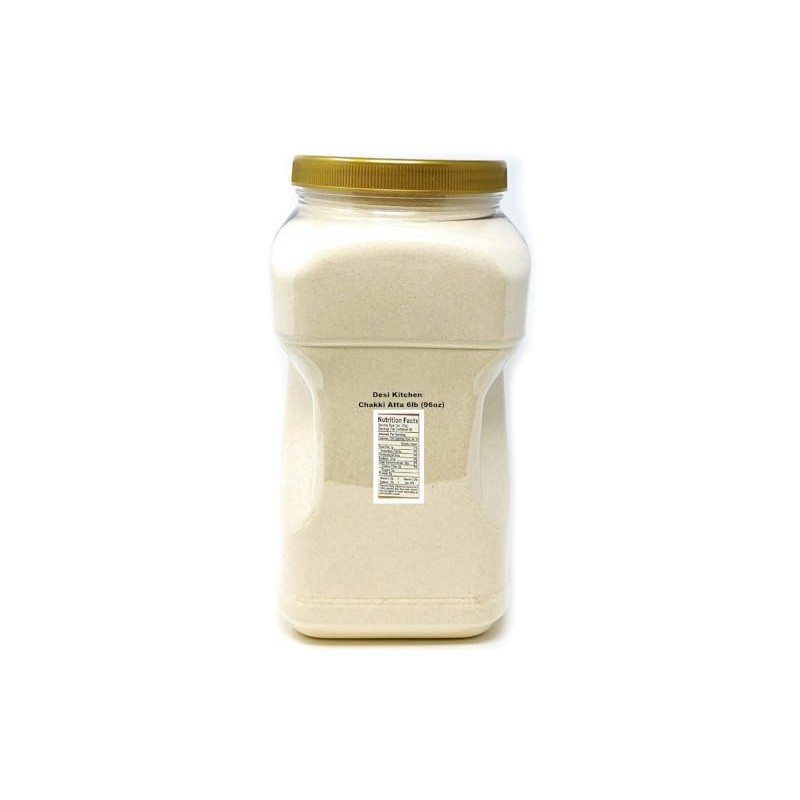 Desi Kitchen Chakki Atta (Whole Wheat Flour) ~ 6lbs (96oz)