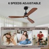 Obabala 52" Ceiling Fans with Light Remote Control Outdoor Wood