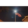 RAYSLIT Solar Flag Pole Light – 360° LED Illumination, Solar