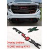 Auto Front Grill Matte Black AT4X OVERLAY Emblem 2023+ GMC