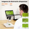 JESWO Microscopio Digital USB, Microscopio Digital LCD, Cámara de Microscopio