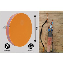 YATE Targets Archery Throwing Disc Target 33 cm Bow Target up to 60 lbs Colourful Weatherproof Round for a Wide Range of Uses