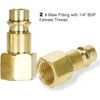 Compressed Air Coupling 1/4 Inch for Compressed Air Connections, Euro