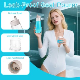 9 Oz Glass Mouth Wash Dispensers - Clear Mouthwash Bottle Countertop Mouthwash Dispenser for Bathroom Decor