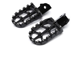 PROCNC Dirt Bike Foot Pegs 7075 Aluminum CNC Pedals Rests for Surron Light Bee S/X CRF150F CRF230F 2003-2020 CRF125F 2014-2023 CRF125F 2014-2023 CRF110F 2013-2022 Dirt Pit Bike (Black)