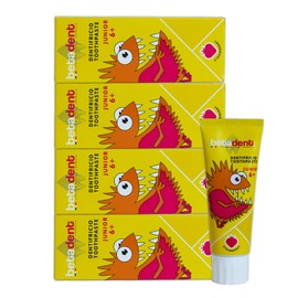 Betadent Set of 4 Dentistry Junior 6+ for Ages 6+ Natural Formulation, Antiplaque and Anti-Caries Salts. Balanced Dosage of Fluorine Salt at a Concentration of 950 ppm