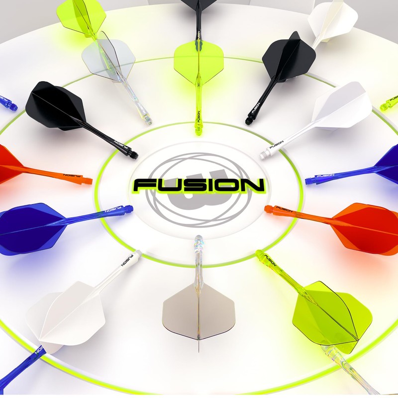 WINMAU Darts Fusion Integrated Flight & Shaft System - No.2
