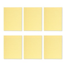 Mintra Glue Top Writing Pads (Letter (8.5in x 11in) - Wide, Canary)