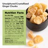 NUTS U.S. - Unsulphured Crystallized Ginger Chunks | No Artificial