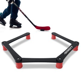 LOSKIA Hockey Training Equipment 5-Section/7-Section Hockey Stick Handling Trainer Hockey Training Aids with Adjustable Joints, Solid and Portable Black (5-Section Black Red)