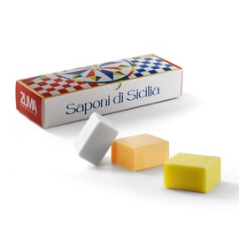 Zuma Parfums - Natural Scented Soaps with Jasmine, Lemon and Zagara, Pack of 125g x 3 - Herbal Soaps Delicate Fragrances of Sicily for Body, Hands and Face