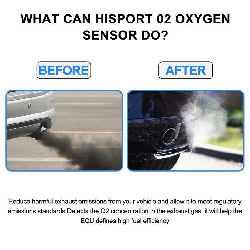 HISports Front Lambda Sensor O2 Sensor 06A906262BR Compatible with Seat
