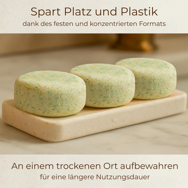 CABRERIZO SOAP Hair Soap/Solid Shampoo for Frequent Use 3 x