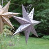 LumaBase Hanging Lantern, Silver Star - Set of 3