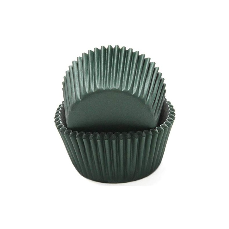 Chef Craft Classic Cupcake Liners, 50 Count, Dark Green