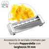 Marcato AC-150-PAPL Accessories Pappardelle for Atlas 150 Pasta Machine, Chrome-Plated
