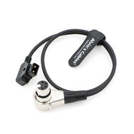 Alvin's Cables Luxury XLR 4 Pin Female Right Angle to D-Tap Power Cable for ARRI Camera Monitor 60CM