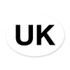 stika.co UK 130mm x 100mm Oval UK Symbol Car Reflective