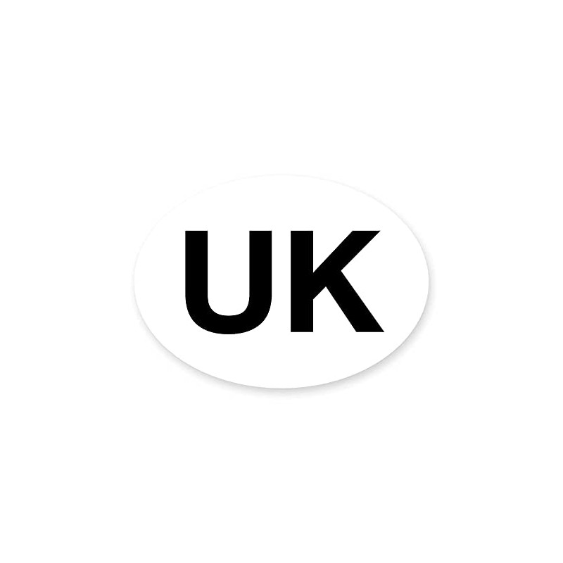 stika.co UK 130mm x 100mm Oval UK Symbol Car Reflective