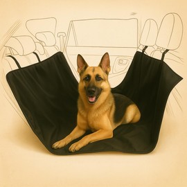 PETATIX - Autositzschutz für Hunde, Autositzschutz, Autositzbezug, Bezug für Hunde, Autositze, Hunde, Rücksitz - Bezug für Hund