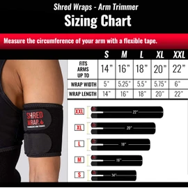 Iron Bull Strength Shred Wraps para brazos – Cortadores termogénicos de brazo para bajar de peso – Bandas de quema de grasa premium con tecnología de adelgazamiento – Brazos cuerpo envoltura tóner y moldeador, Mediano