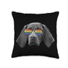 Pride Month German Shorthaired pointer Throw Pillow