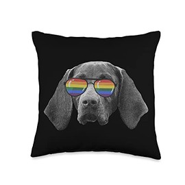 Pride Month German Shorthaired pointer Throw Pillow