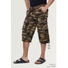 X RAY Men's Belted Long Cargo Shorts for Men, Below