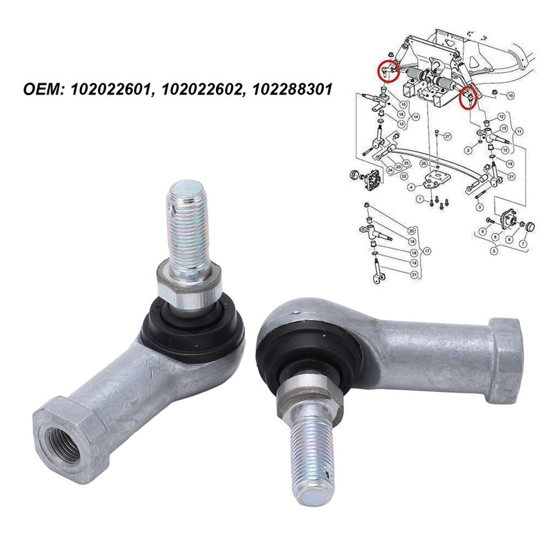2pcs Tie Rod End Set 102022601 Left Right High Strength