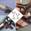 Piutouyar 2 Pcs Stainless Steel Wall Mount Ceiling Mount Pipe