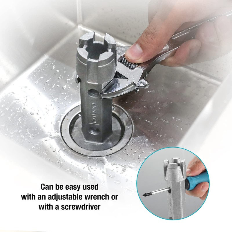 DURATECH 10 "-17" Telescoping Basin Wrench with 1-3/8" to 2-1/2"