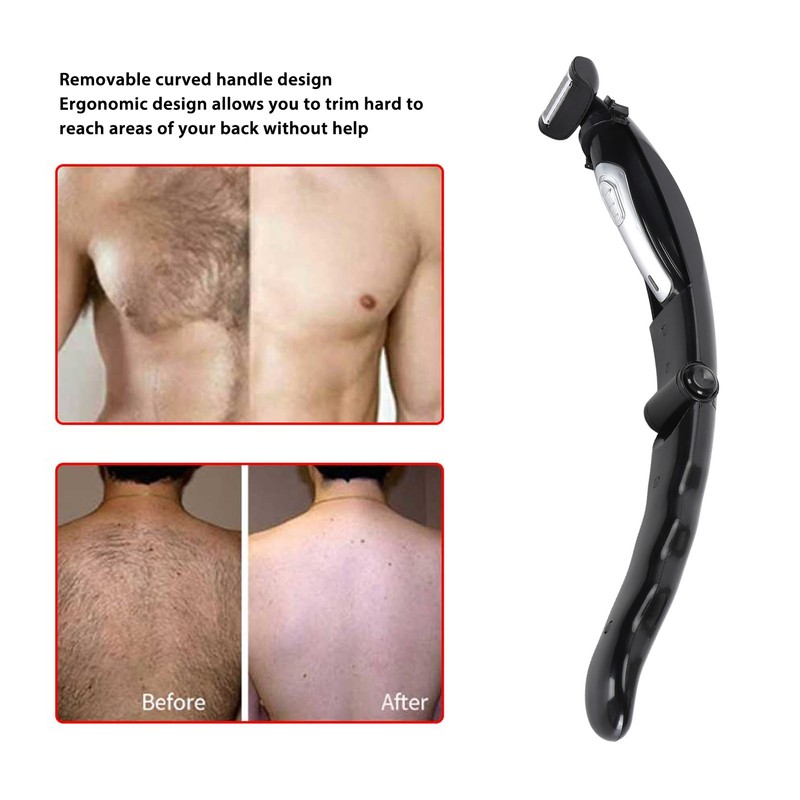 Back Trimmer for Men Extreme Reach Removable Handle Power Burst