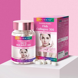 Holidays Fish Collagen 300 120 tablets 1 bottle (4 months supply) / 홀리데이즈 피쉬 콜라겐300 120정 1병 (4개월분)