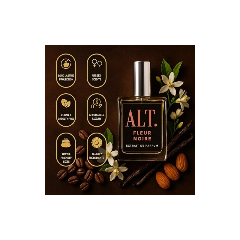 ALT. FRAGRANCES Fleur Noire 60ml Inspired by BlackOpium Extrait de