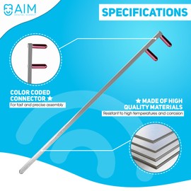 ADS - Dental X-Ray Positioning Indicator with Alignment Arm, Bite Wing, XCP Style, Rinn FPS 3000 Autoclavable, by Aim Dental Supply- BiteWing (5, Red, Aligning Arm)