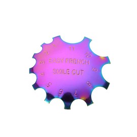 Nail Art Manicure Edge Cutter Nail Cutter Tool Nail Gel Easy French Smile Line Nail Tool with 11 Sizes