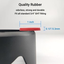 ECOESPTI 44 Pcs Garden Hose Gasket Fit, Garden Hose Washers Rubber Washers Thick for All Standard 3/4" Garden Hose and Water Faucet Fittings | ECOESPTI