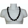 Rainbow Hawaiian Products Hawaii Kukui Nut Lei Necklace (Black)