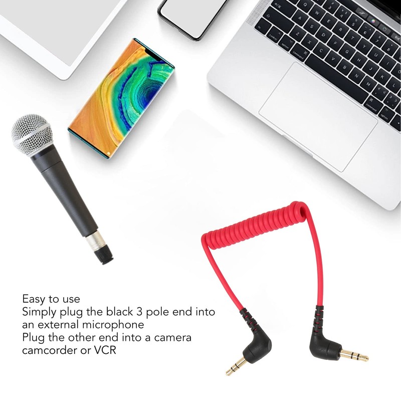 Acogedor Cable TRS a TRS, Cable de Micrófono con Reducción