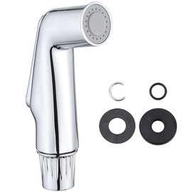 Universal Chrome Fit Sink Spray Attachment, Kitchen Side Sprayer Head, Pull Out Spray Head, Faucet Sprayer Replacement