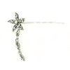 Decorative Hair Stick Flower Dangle Rhinestone Crystal Hair Bun Stick,