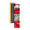 Caran D'Ache hobby 6 water resistant colouring pencils in assorted