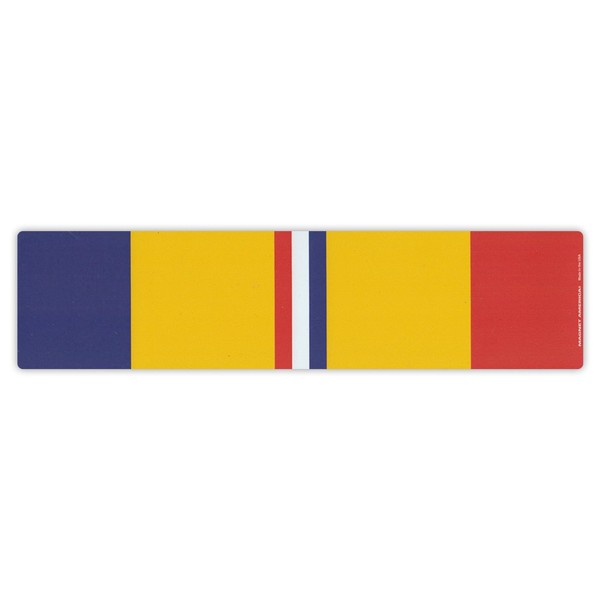Magnetic Bumper Sticker - Combat Action Service Ribbon - Conflict