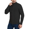 NITAGUT Mens Long Sleeve Stand Collar Cardigan Sweaters Button Down