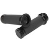 1 Pair 25mm Motocycle Handlebar Grips Black Comfortable Grasp Anodized