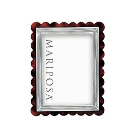 TORTOISE SCALLOP SIGNATURE 5X7 FRAME | BROWN | BRILLANTE | FRAMES | DECORATIVE PHOTO FRAMES | ACRYLIC | HANDMADE IN MEXICO